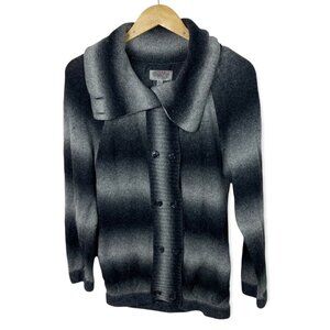 Urban Outfitters Wool Blend‎ Shacket Plaid Oversized Sweater Jacket Size Small